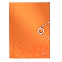 Leitz 4599 Active WOW İnce Lastikli Dosya Metalik Turuncu