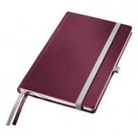 Leitz 4485 Style Defter A5 Çizgili, 80 Sayfa Garnet Kırmızısı