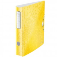 Leitz 1107 Metalik Sarı PP Active WOW Dar Klasör 180° A4