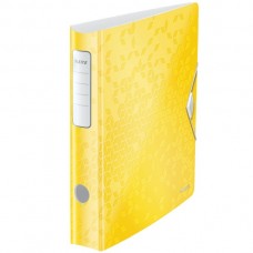 Leitz 1107 Metalik Sarı PP Active WOW Dar Klasör 180° A4