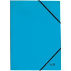 Leitz 39080035 Recycle Elastik Bantlı Karton Dosya A4 Mavi