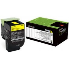 Lexmark 80C8HY0 Sarı Orijinal Toner / CX410, CX510 / 3000 Sayfa