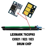 Lexmark 76C0PK0 Siyah CHİP (Drum Ünitesi için) / CS921de, CS923de, CX921de, CX922de, CX924dxe, CX920de / 100.000 Sayfa