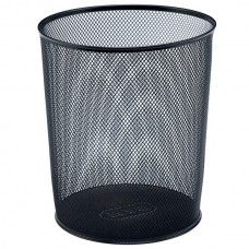 Mas 854 Siyah Tam Delikli Çöp Kovası