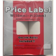 MOTEX MX-6600-EOS Price Label W(16mm) X P (23mm) 20 Rulo x 1000 Etiket MOTEX MX-6600-EOS Price Label W(16mm) X P (23mm) 20 Rulo x 1000 Etiket