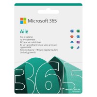 Microsoft 365 Aile 32/64 Bit Türkçe-İngilizce Elektronik Lisans 5 Kullanıcı 1 Yıl 6GQ-00086
