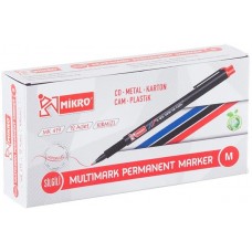 Mikro MK-419 M Permanent Asetat Kalemi Kırmızı