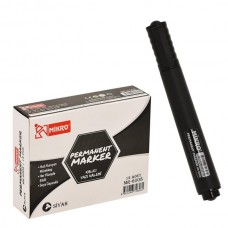Mikro MR-6008 Siyah Permanent Marker 12'Li