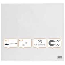 Nobo 1903957 Manyetik Temperli Cam Beyaz Tahta, 450x450mm 