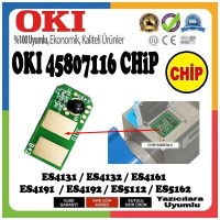 OKI 45807116 Siyah CHİP (Toner için) / ES4131, ES4132, ES4161, ES4191, ES4192, ES5112, ES5162 / 12000 Sayfa