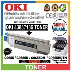 OKI 43837136 Siyah MUADİL Japanese Toner / C9655 / 22500 Sayfa OKI 43837136 Siyah MUADİL Japanese Toner / C9655 / 22500 Sayfa