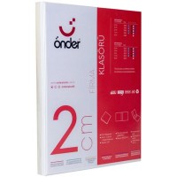 ÖNDER 2012-5 Beyaz A4 Firma Klasörü 4 Halkalı D Tipi Mekanizmalı 2cm 