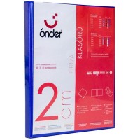 ÖNDER 2012-6 Lacivert A4 Firma Klasörü 4 Halkalı D Tipi Mekanizmalı 2cm 