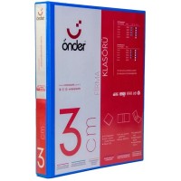 ÖNDER 2013-1 Mavi A4 Firma Klasörü 4 Halkalı D Tipi Mekanizmalı 3cm