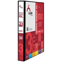 ÖNDER 2013-3 Siyah A4 Firma Klasörü 4 Halkalı D Tipi Mekanizmalı 3cm