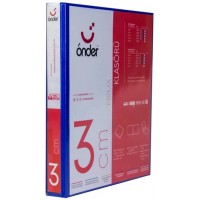 ÖNDER 2013-6 Lacivert A4 Firma Klasörü 4 Halkalı D Tipi Mekanizmalı 3cm