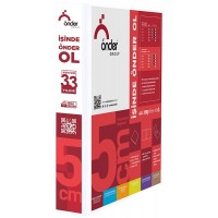 ÖNDER 2022-5 Beyaz A3 DİKEY Firma Klasörü 4 Halkalı D Tipi Mekanizmalı 5cm 