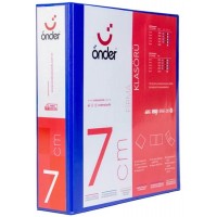 ÖNDER 2017-1 Mavi A4 Firma Klasörü 4 Halkalı D Tipi Mekanizmalı 7cm