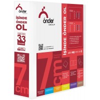 ÖNDER 2017-5 Beyaz A4 Firma Klasörü 4 Halkalı D Tipi Mekanizmalı 7cm