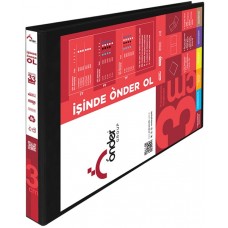 ÖNDER 2021-3 Siyah A3 YATAY Firma Klasörü 4 Halkalı D Tipi Mekanizmalı 3cm 