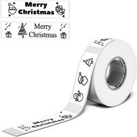 Phomemo DNP1240-160-RF Beyaz Etiket 12x40mm 160 Adet丨D30, D35, Q30, Q30S için Uyumlu