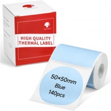 Phomemo XY5050-140BU Mavi Yuvarlak Etiket 50x50mm 140 Adet 丨M110, M221, M220, M120, M200, M110S Uyumlu