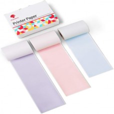 Phomemo Q22-RMS-S28 Pembe, Mavi, Yeşil Plastik Yapışkanlı Plastik Etiket 50mmx3,5mt 3 Rulo丨M02, M02pro Uyumlu