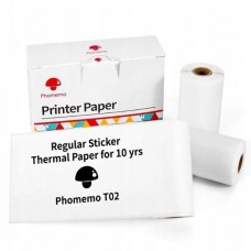 Phomemo Q22-RMS10 Beyaz Yapışkanlı Etiket 50mmx3,5mt 10 Yıl Dayanıklı 3 Rulo丨M02, M02S, M02Pro, M03, M04S, M04AS, M832, P2S İçin Uyumlu