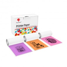 Phomemo Q22-RMSPRO Mor, Turuncu, Pembe Yapışkanlı Termal Etiket 50mmx3,5mt 20 Yıl Dayanıklı 3 Rulo丨M02, M02pro Uyumlu