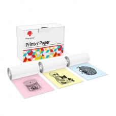 Phomemo Q22-RMYPB Sarı, Pembe, Mavi Yapışkansız Etiket 53mmx6,5mt 5 Yıl Dayanıklı 3 Rulo丨M02, M02S, M02Pro, M03, M04S, M04AS, M832, P2S için Uyumlu