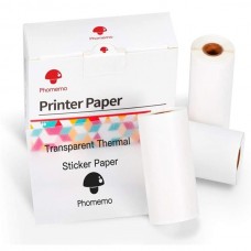 Phomemo Q22-TTRMS Şeffaf Yapışkanlı Etiket 50mmx3,5mt 30 Yıl Dayanıklı 3 Rulo丨M02, M02S, M02Pro, M03, M04S, M04AS, M832, P2S için Uyumlu