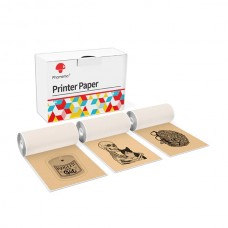 Phomemo Q22-TTRMS-GO, Şeffaf Altın Yapışkanlı Termal Etiket 50mmx3,5mt 3 Rulo丨M02, M02pro Uyumlu