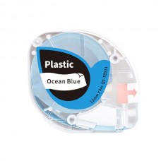Phomemo Q5-TB531 Okyanus Mavi Üzerine Siyah (Black on Ocean Blue) Plastik Şerit Etiket 12mmx4m丨P12, P12pro ve Dymo LetraTag Uyumlu Phomemo Q5-TB531 Okyanus Mavi Üzerine Siyah (Black on Ocean Blue) Plastik Şerit Etiket 12mmx4m丨P12, P12pro ve Dymo LetraTag Uyumlu