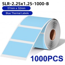 Phomemo SLR-2.25x1.25-1000 Mavi Termal Rulo Etiket (2,25”x1,25") 57x32mm 1000 Adet丨PM241-BT, PM246S, D520BT, PM245-BT, PM249-BT, PM344-WF, PM247-WF için Uyumlu