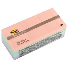 Post-it® 653BN-PSTL Basic Not, Karışık Pastel Renk, 100 yaprak, 35x48mm