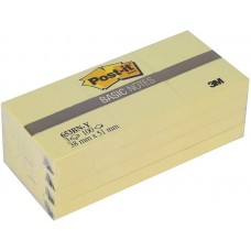 Post-it® 653BN-Y Basic Not, Sarı, 100 yaprak, 35x48mm