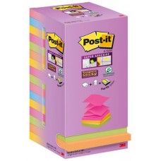 Post-it® R330-16SS Super Sticky Renkli Z-Not 16'Lı Paket 76 mm x 76 mm