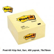 Post-it® 636B Küp Not, Sarı, 450 yaprak, 76x76mm