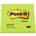 Post-it® 654NG Not, Neon Yeşil, 90 Yaprak, 76x76mm 6'Lı Karton PEFC