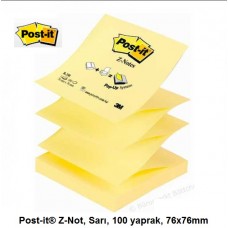 Post-it® R-330 Z-Not, Sarı, 100 yaprak, 76x76mm