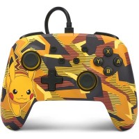 PowerA NSGP0094-01 Gelişmiş Kablolu Kumanda Kontrol Cihazı, Nintendo Switch için - Camo Storm Pikachu