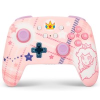 PowerA NSGP0255-01 Nintendo Switch için Geliştirilmiş Kablosuz Kumanda - Princess Peach Plaid