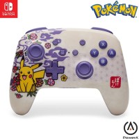 PowerA NSGP0324-01 Nintendo Switch için Geliştirilmiş Kablosuz Kumanda - Pokémon Blossom