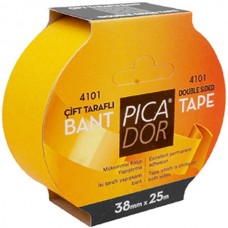 Picador 4101 (KL004) PP Hotmelt Çift Taraflı Bant Askılı 38mm x 25mt