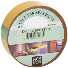Picador 4101 (KL007) PP Hotmelt Çift Taraflı Bant Askısız 38mm x 25mt