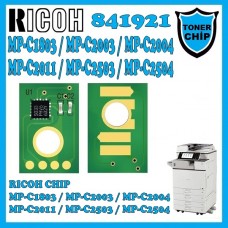 RICOH 841921 Mavi CHİP (Toner için) 9500 Sayfa / MP-C1803, MP-C2003, MP-C2004, MP-C2011, MP-C2503, MP-C2504