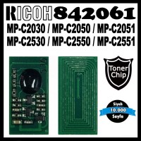 RICOH 842061 Siyah CHİP (Toner için) 10000 Sayfa (841196) / MP-C2030, MP-C2050, MP-C2051, MP-C2530, MP-C2550, MP-C2551