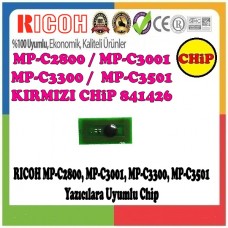 Ricoh 841426 Kırmızı CHİP (Toner için) 15000 Sayfa / MPC2800, MPC3001, MPC3300, MPC3501