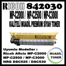 RICOH 842030 Siyah Muadil Premium Toner 22500 Sayfa / MP-C2000, MP-C2500, MP-C3000