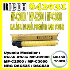 RICOH 842031 Sarı Muadil Premium Toner 16000 Sayfa / MP-C2000, MP-C2500, MP-C3000